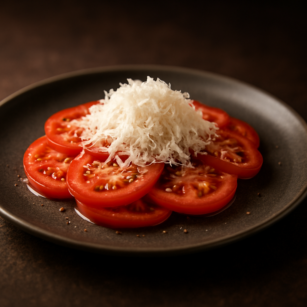 SALATA ROSII CU BRANZA RASA